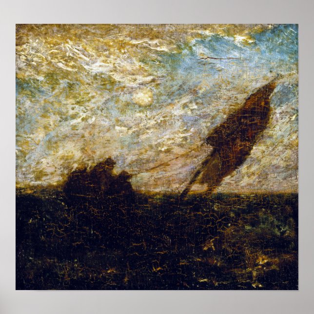 Albert Pinkham Ryder Slösat Vatten Poster (Framsidan)