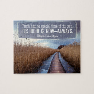 Albert Schweitzer Inspirational Quote ’Truth’ Pussel