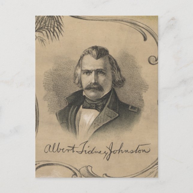 Albert Sidney Johnston Vykort (Framsida)
