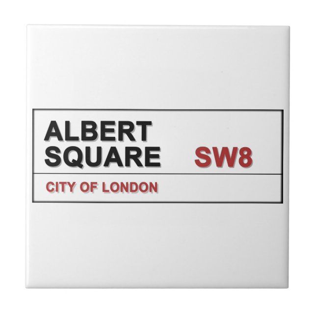 Albert Square London England Kakelplatta (Framsidan)