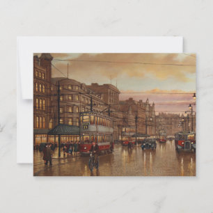 Albert Square Manchester STEVEN SCHOLES Vykort