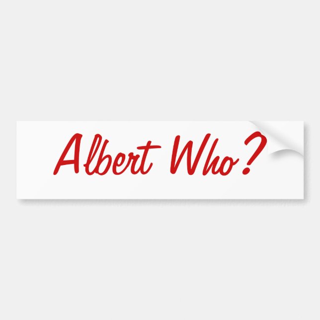 Albert vem? St Louis bildekal (Framsidan)