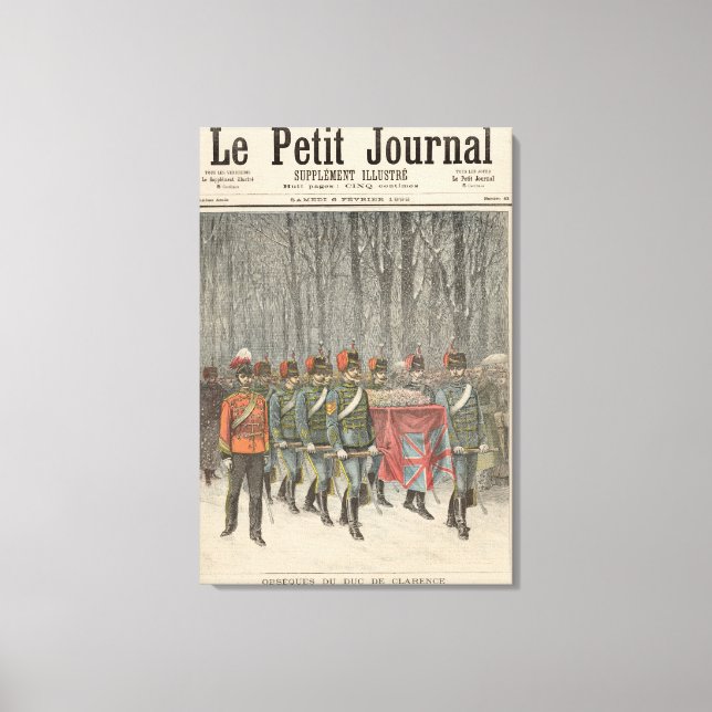 Albert Victor Duke av Clarence Canvastryck (Framsida)