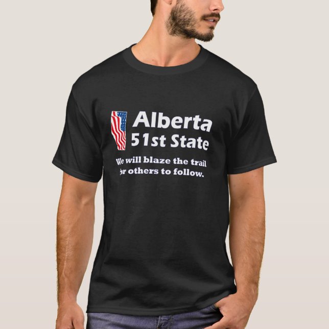 Alberta51 Delstat Dark T Shirt (Framsida)