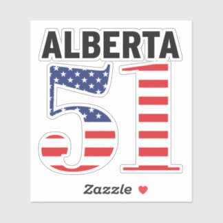 Alberta 51:a amerikanska delstaten WEXIT Klistermärken
