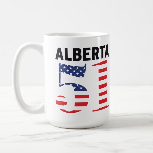 Alberta 51st American State WEXIT Kaffemugg (Vänster)