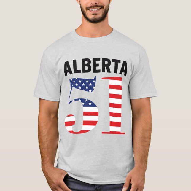 Alberta 51st American State WEXIT T Shirt (Framsida)
