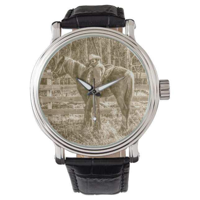 Alberta Cowboy Armbandsur (Framsida)