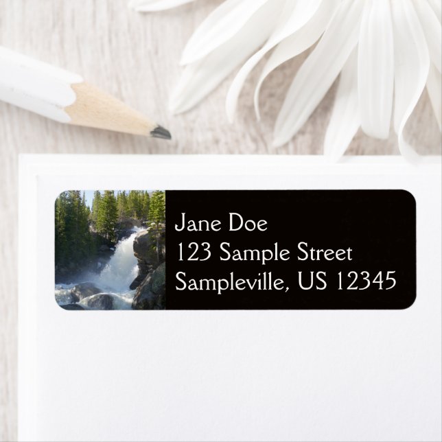 Alberta Falls II Returadress Etikett (Insitu)