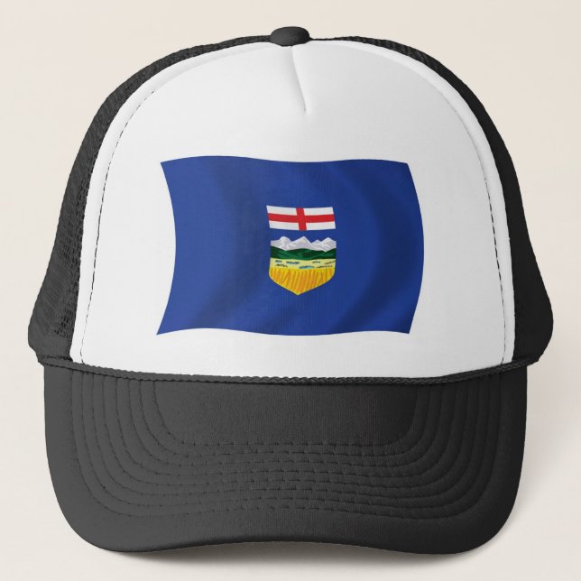 Alberta Flagga Hatt Truckerkeps (Framsida)