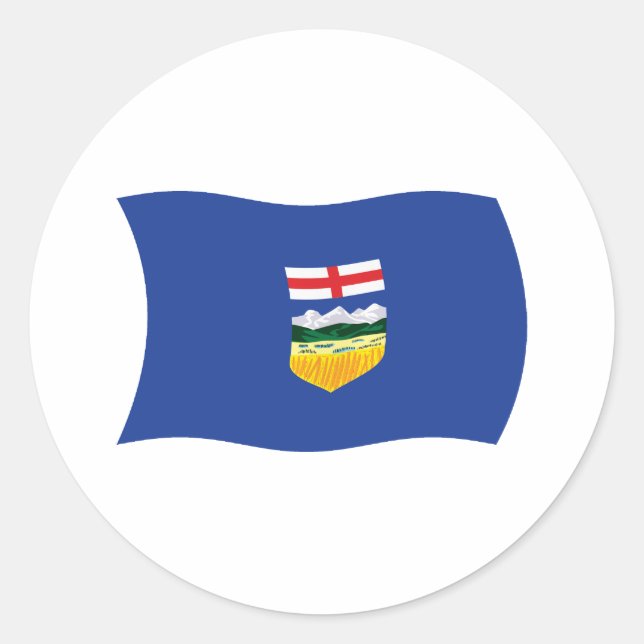 Alberta Flagga Klistermärke (Framsida)