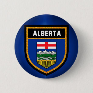 Alberta flagga knapp