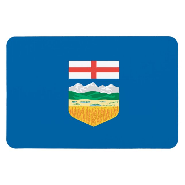 Alberta Flagga Magnet (Horisontell)
