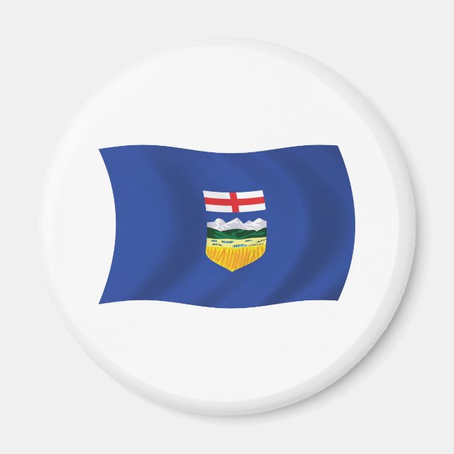 Alberta Flagga Magnet (Framsidan)