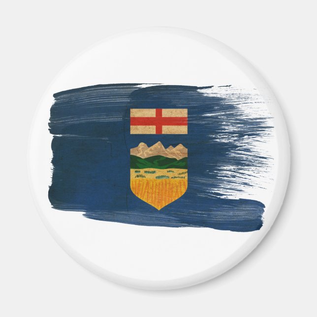 Alberta Flagga Magnets Magnet (Framsidan)