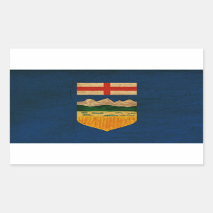 Alberta flagga rektangulärt klistermärke
