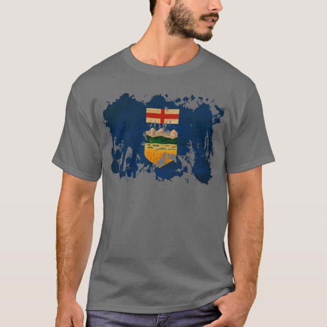 Alberta flagga t shirt (Framsida)