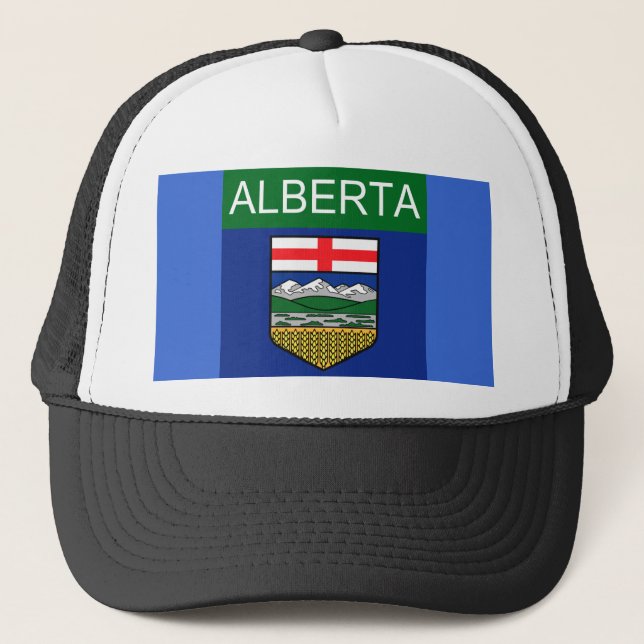Alberta Flagga Trucker Hatt Keps (Framsida)