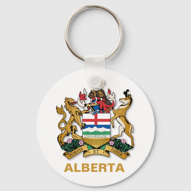 Alberta jackar om arm nyckelring (Framsida)