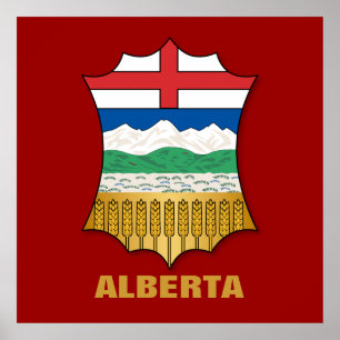 Alberta jackar om arm poster