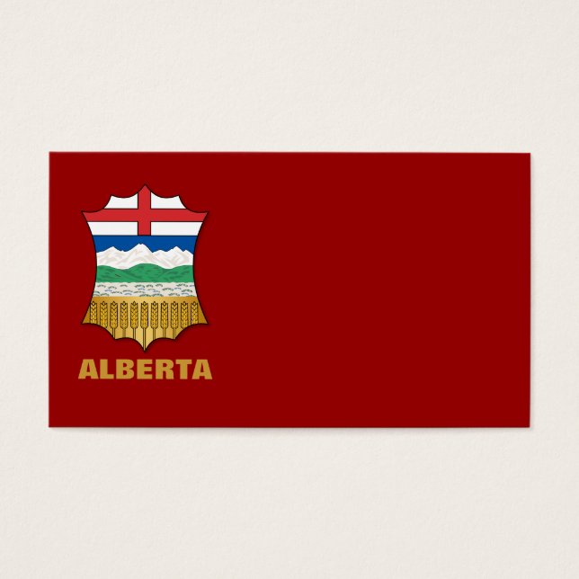 Alberta jackar om arm visitkort (Framsidan)
