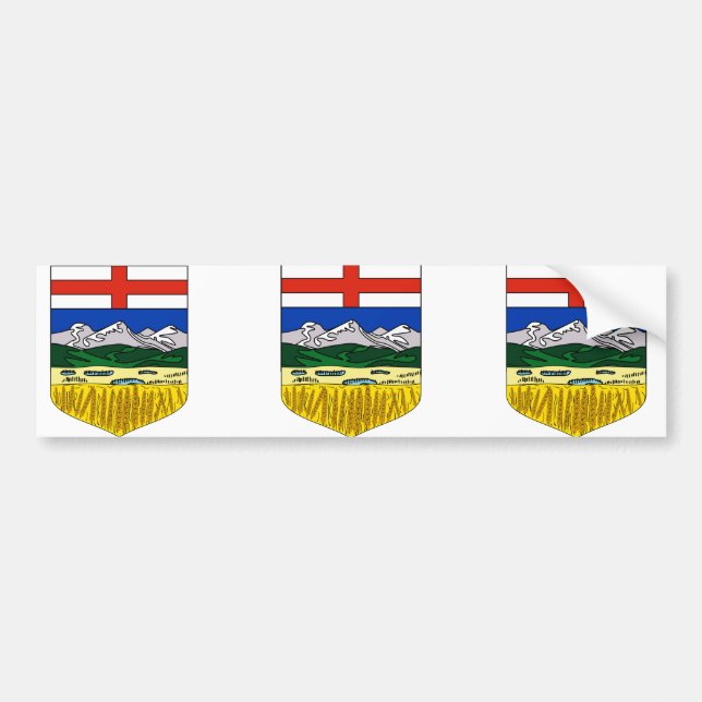 Alberta Kanada Bildekal (Framsidan)