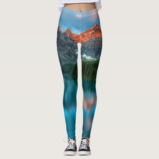 Alberta Kanada Lake Louise Sommaräventyr Leggings (Framsida)