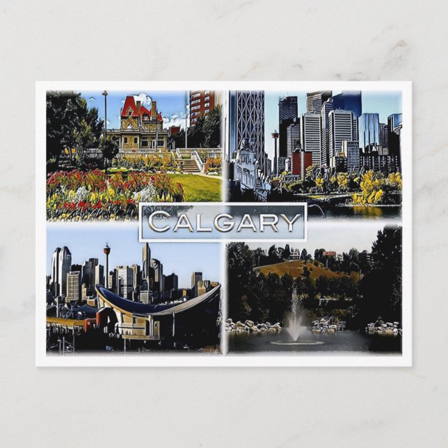 Alberta - Kanada - Moasik - Vykort (Framsida)