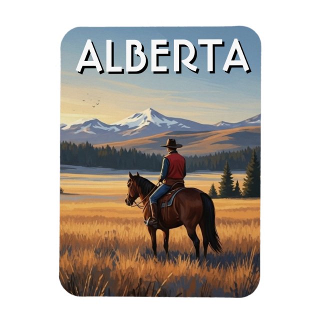 Alberta Kanada Ridning Magnet (Vertikal)