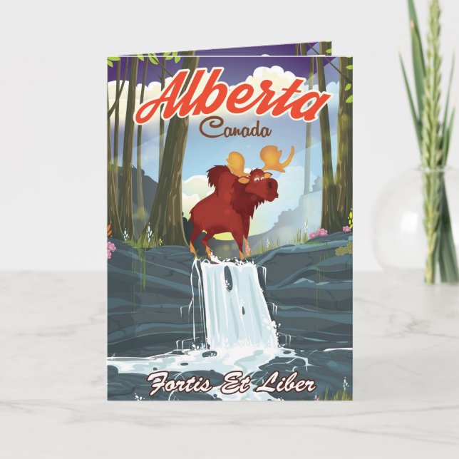 Alberta Kanada serie reseskylt Helgkort (Framsida)