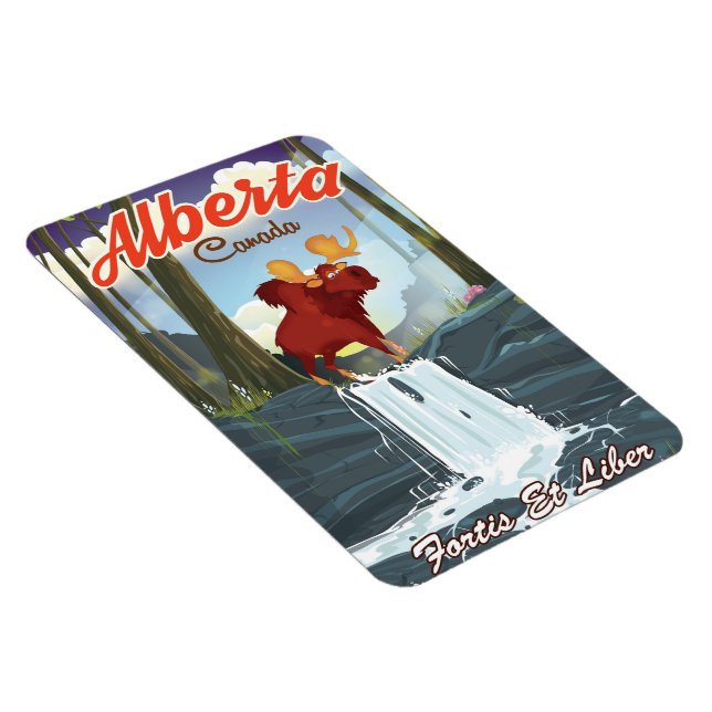 Alberta Kanada serie reseskylt Magnet (Högersidan)