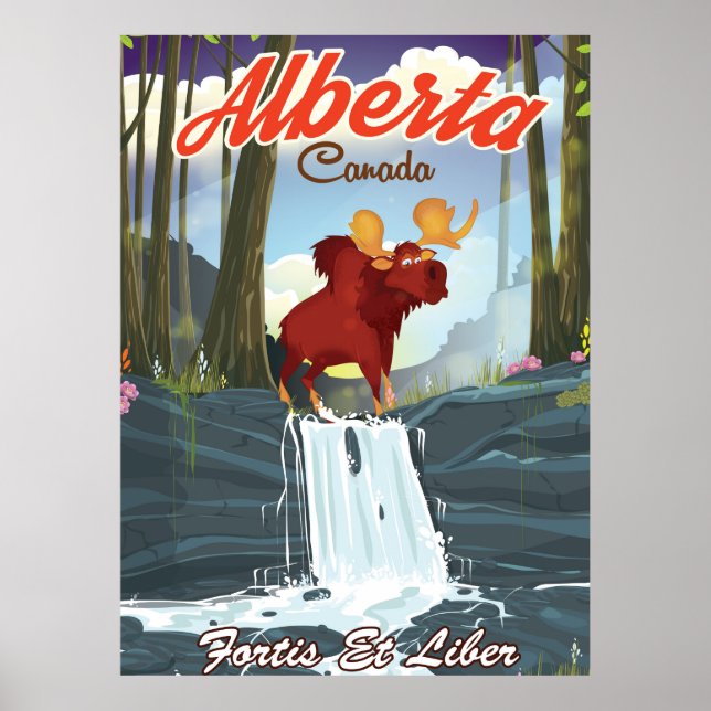 Alberta Kanada serie reseskylt Poster (Framsidan)