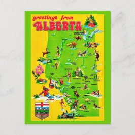 Alberta Kanada Vintage vykort