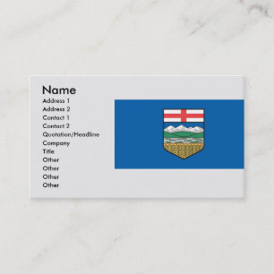 Alberta Kanada Visitkort