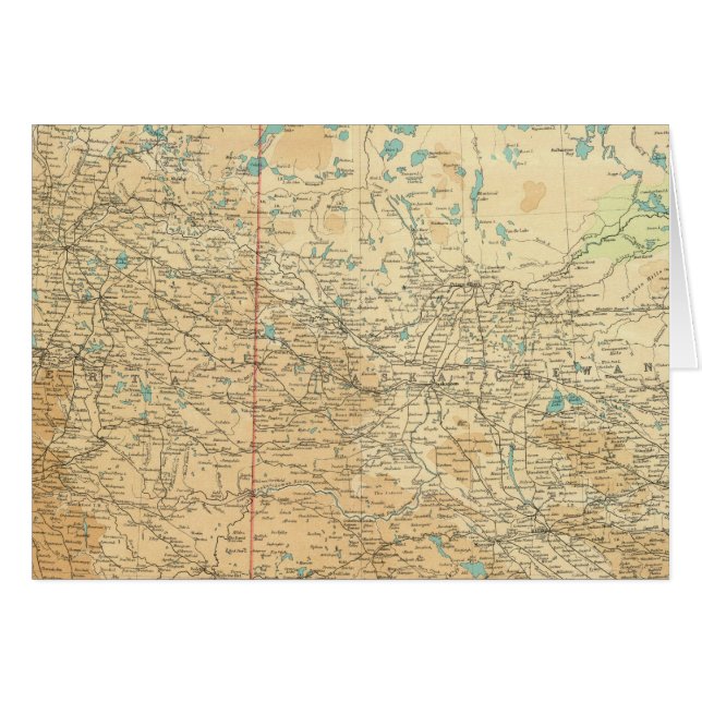 Alberta & Saskatchewan Hälsningskort (Framsidan Horizontal)