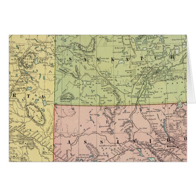 Alberta, Saskatchewan Hälsningskort (Framsidan Horizontal)