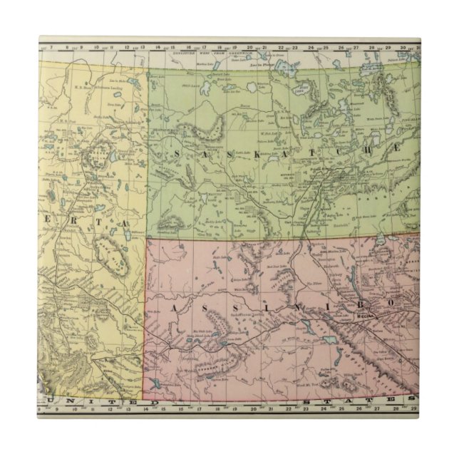 Alberta Saskatchewan Kakelplatta (Framsidan)