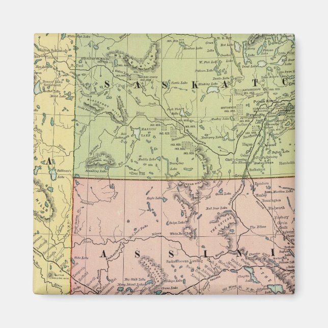 Alberta, Saskatchewan Magnet (Framsidan)