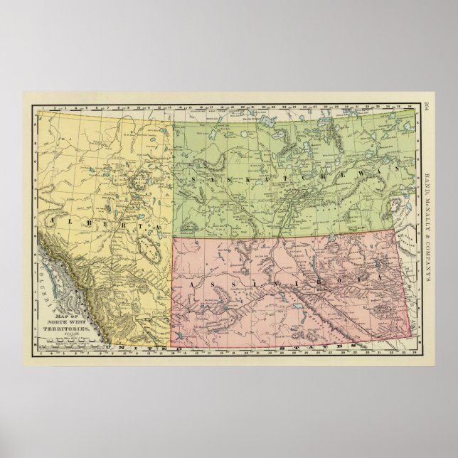 Alberta, Saskatchewan Poster (Framsidan)