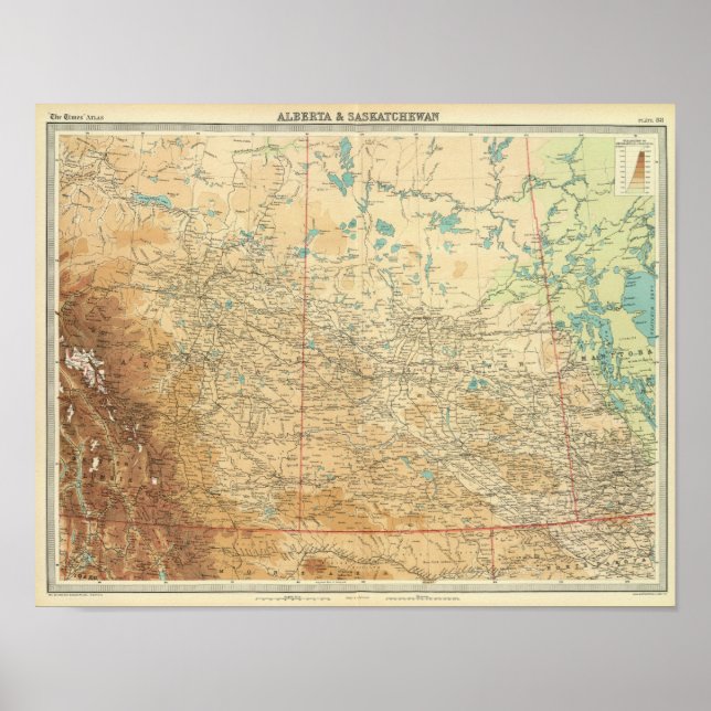 Alberta & Saskatchewan Poster (Framsidan)