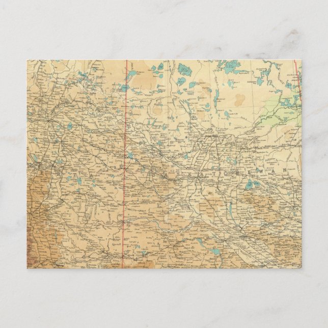 Alberta & Saskatchewan Vykort (Framsida)