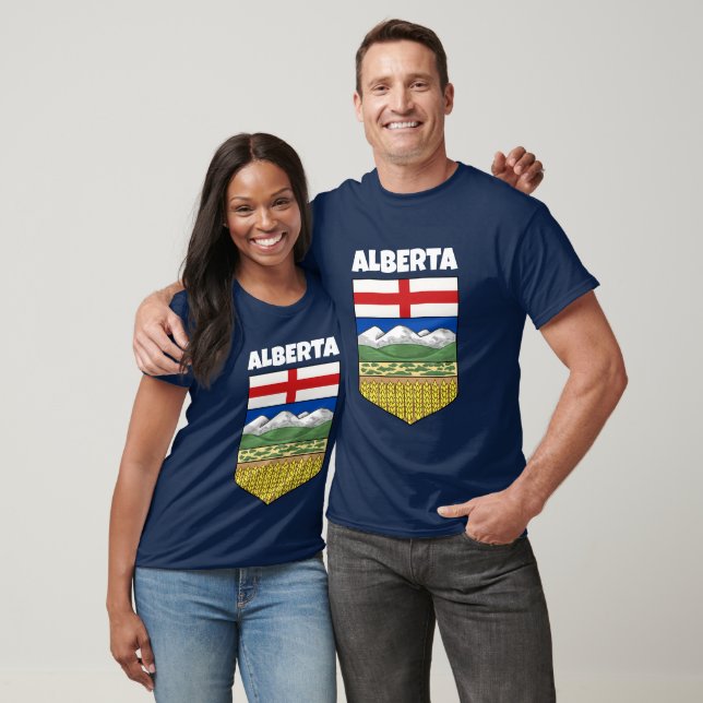 Alberta Strong - Provincial Shield T Shirt (Unisex)