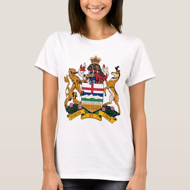 Alberta vapensköldT-tröja T-shirt (Framsida)