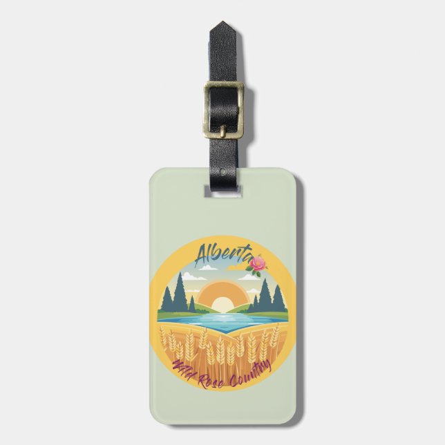 Alberta: Vild Ro Land Bagagebricka (Vertikal Framsida)