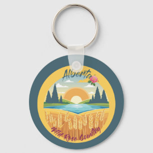 Alberta: Vild Ro Land Nyckelring