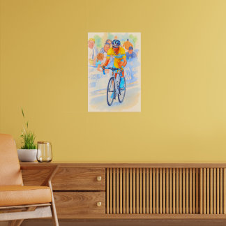 Alberto Contador Toppen av Navacerrada Pass 2008 Poster