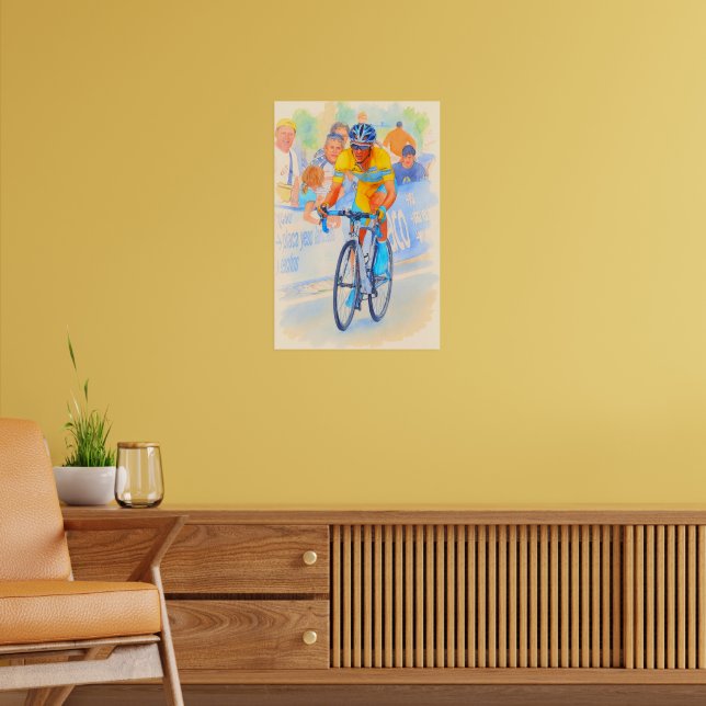 Alberto Contador Toppen av Navacerrada Pass 2008  Poster (Vardagsrum 2)