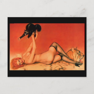 Alberto Vargas Vintage Pin up Vykort