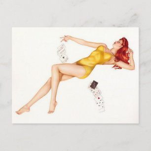 Alberto Vargas Vintage Pin up Vykort