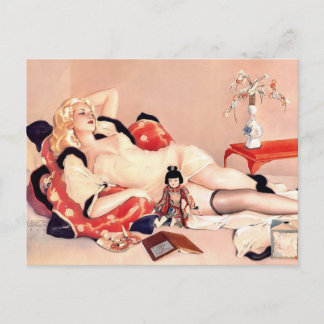 Alberto Vargas Vintage Pin up Vykort